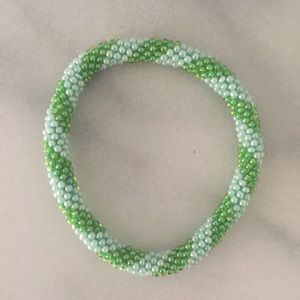 Beaded roll bracelet